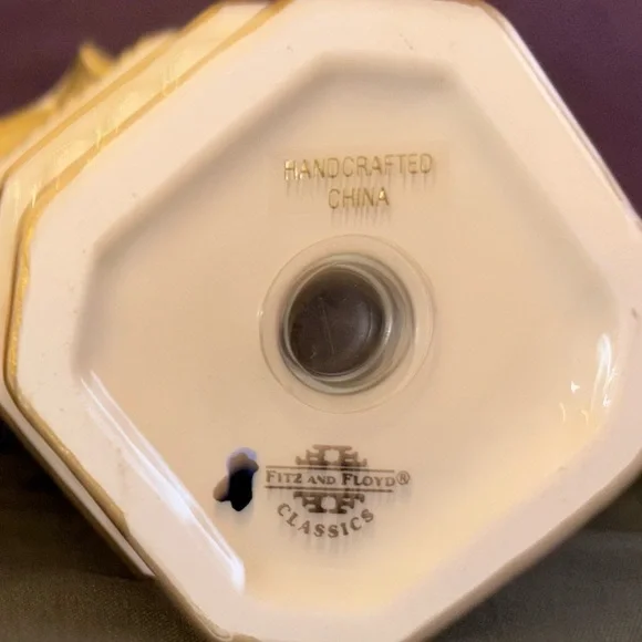 Vintage 1990’s Fitz & Floyd Salt & Pepper Shakers Snowy Woods Collection - Picture 4 of 5